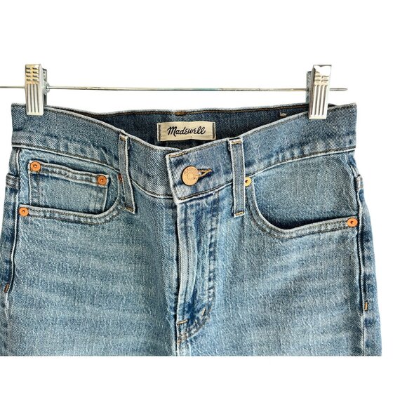 Madewell The Perfect Vintage Jeans Womens Size 26 Denim Blue Frayed Hem 47d - Picture 5 of 10